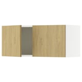 KNOXHULT Gabinete de pared con puertas, efecto roble, 76.2x30.5x31.7 cm