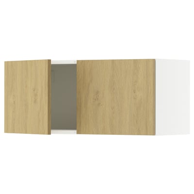 KNOXHULT Gabinete de pared con puertas, efecto roble, 76.2x30.5x31.7 cm