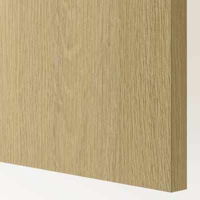 KNOXHULT Gabinete de pared con puertas, efecto roble, 76.2x30.5x31.7 cm