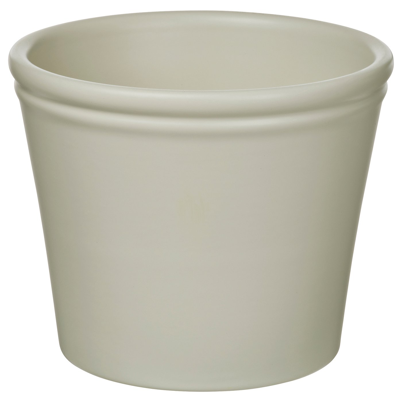 KÖRSBÄRSBJÖRK Maceta, gris claro/beige, 9 cm