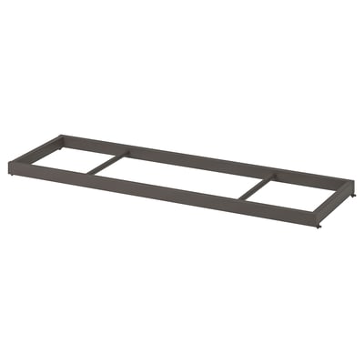 KOMPLEMENT Barra para ropa, gris oscuro, 100x35 cm