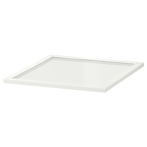 KOMPLEMENT Repisa de vidrio, blanco, 50x58 cm