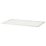 KOMPLEMENT Repisa de vidrio, blanco, 100x58 cm