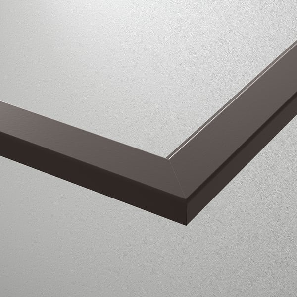 KOMPLEMENT Repisa de vidrio, gris oscuro, 100x58 cm