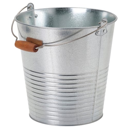 KORKGRAN Cubeta/maceta, int/ext/galvanizado, 10 l