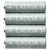 LADDA Batería recargable, HR06 AA 1,2V, 1900mAh
