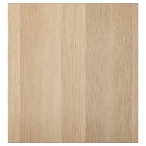 LAPPVIKEN Puerta, efecto roble tinte blanco, 60x64 cm