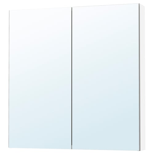 LETTAN Gabinete de espejo con puertas, efecto espejo/espejo, 91x15x94 cm