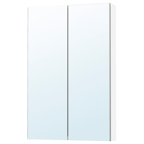 LETTAN Gabinete de espejo con puertas, efecto espejo/espejo, 61x15x94 cm