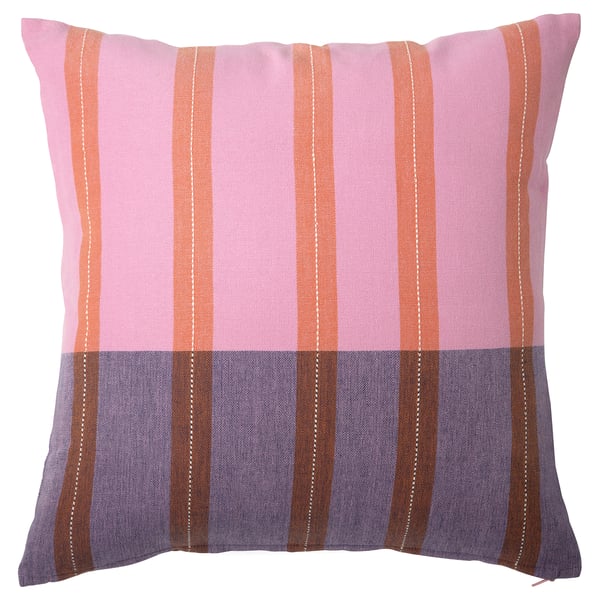 MÄVINN Funda de cojín, rosa/naranja, 50x50 cm