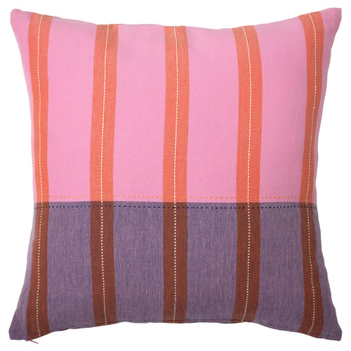 MÄVINN Funda de cojín, rosa/naranja, 50x50 cm