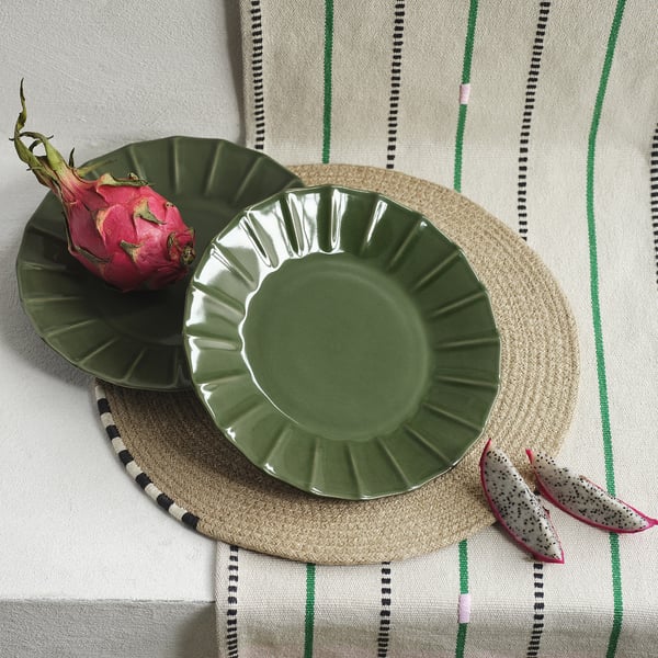 MÄVINN Plato, verde, 24 cm
