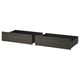 MALM Cajones para cama, café oscuro chapa, Queen/King
