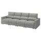 MALMKÖPING Sofá 4 asientos, Tibbleby beige/gris