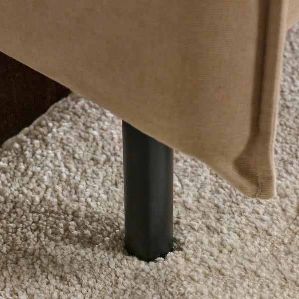MANNARP Sofá de 4 plazas c/chaise longue, Saxemara beige grisáceo