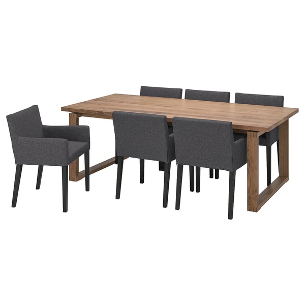 MÖRBYLÅNGA / MÅRENÄS Mesa + 6 sillones