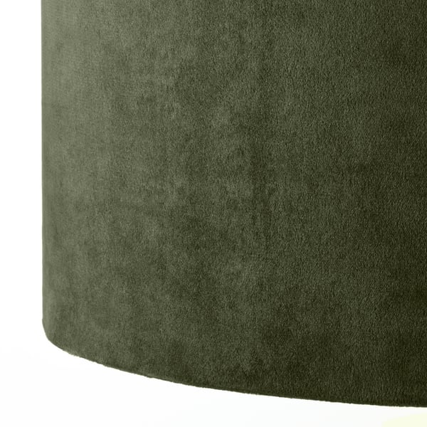 MOLNSKIKT Pantalla para lámpara, verde oscuro terciopelo, 33 cm