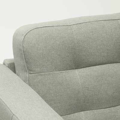 MORABO Chaise-longue, módulo adicional, Gunnared verde claro/madera