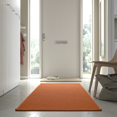 MORUM Tapete interior/exterior, naranja, 80x200 cm
