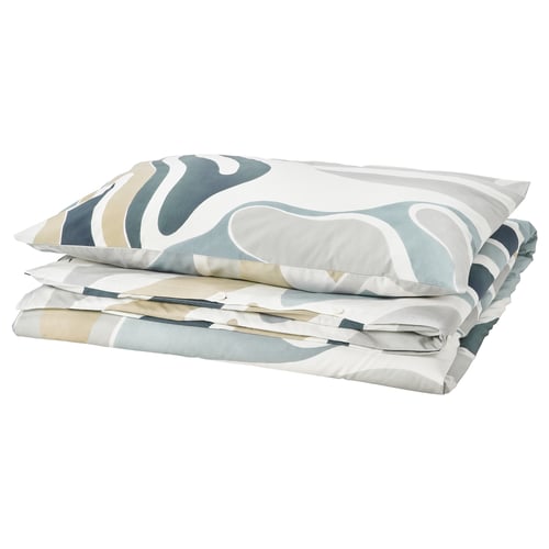 MYGGLASVINGE Funda nórdica +funda(s) de almohada, multicolor, Individual