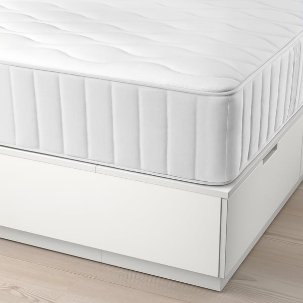 NORDLI Base de cama+almacenaje y colchón