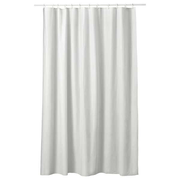 NORDRÖNN Cortina para regadera, blanco, 183x183 cm