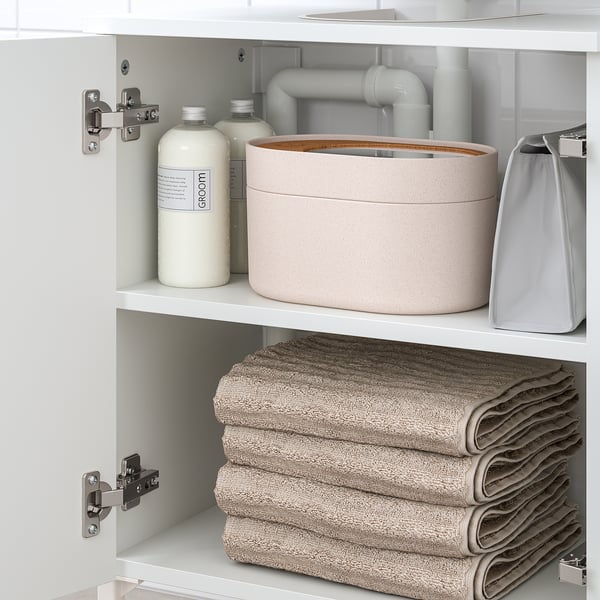 NYSJÖN Mueble de lavabo con 2 puertas, blanco, 50x65 cm