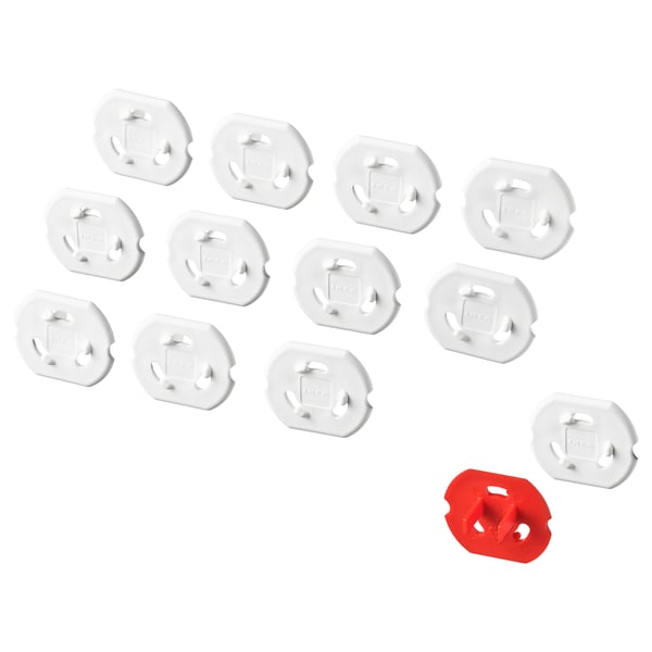 PATRULL Protector de enchufes, blanco