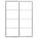 PAX 2 estruct+riel p/puertas correderas, aluminio, 150x201 cm