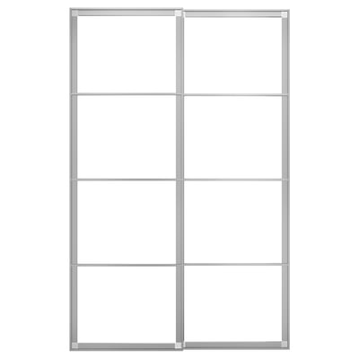 PAX 2 estruct+riel p/puertas correderas, aluminio, 150x236 cm