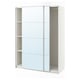 PAX / AULI Clóset con puertas correderas, blanco/espejo, 150x66x201 cm
