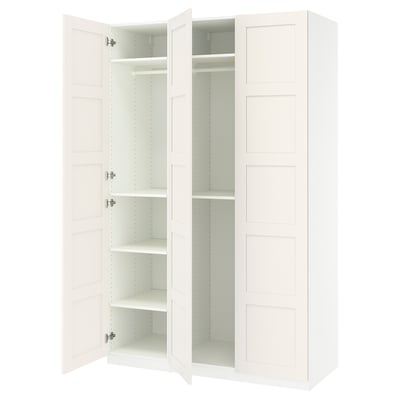 PAX / BERGSBO Combinación de clóset, blanco/blanco, 150x60x236 cm