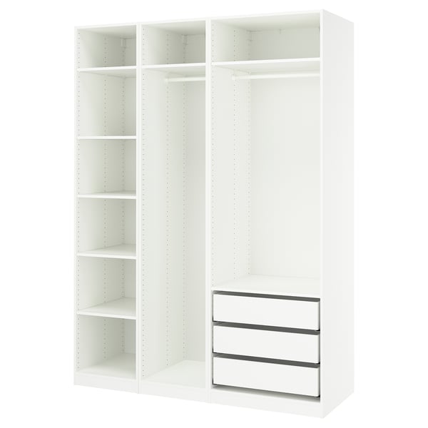 PAX Combinación de clóset, blanco, 175x58x236 cm
