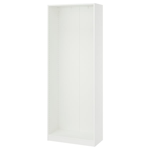 PAX Estructura de almacenaje de pared, blanco, 75x35x201 cm