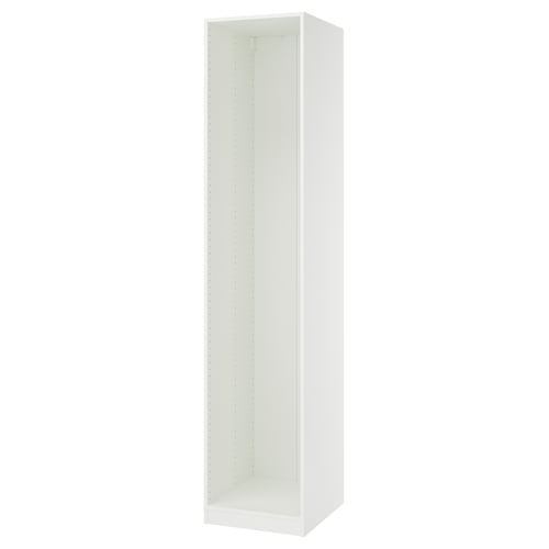 PAX Estructura de almacenaje de pared, blanco, 50x58x236 cm