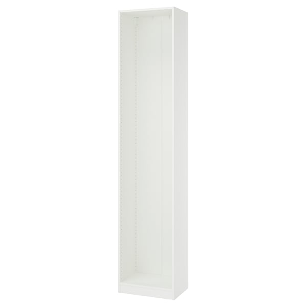 PAX Estructura de almacenaje de pared, blanco, 50x35x236 cm