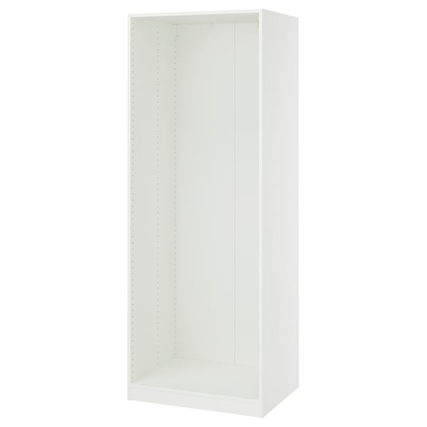 PAX Estructura de almacenaje de pared, blanco, 75x58x201 cm