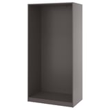 PAX Estructura de almacenaje de pared, gris oscuro, 100x58x201 cm