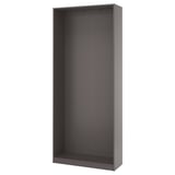PAX Estructura de almacenaje de pared, gris oscuro, 100x35x236 cm