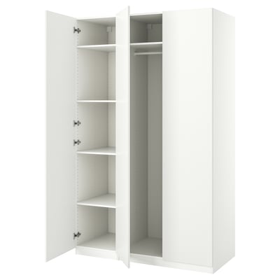 PAX / FORSAND Combinación de clóset, blanco/blanco, 150x60x236 cm