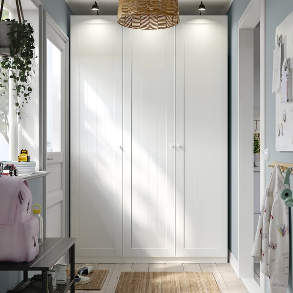 PAX / GULLABERG Combinación de clóset, blanco/blanco, 150x60x236 cm