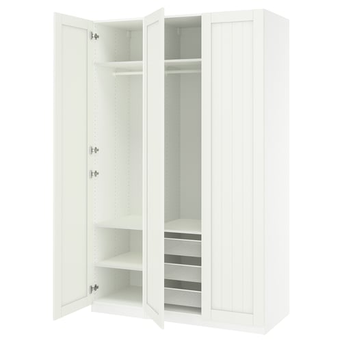 PAX / GULLABERG Combinación de clóset, blanco/blanco, 150x60x236 cm