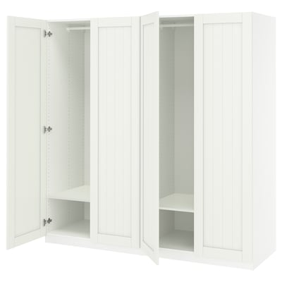 PAX / GULLABERG Combinación de clóset, blanco/blanco, 200x60x201 cm