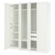 PAX / GULLABERG Combinación de clóset, blanco/blanco, 200x60x236 cm