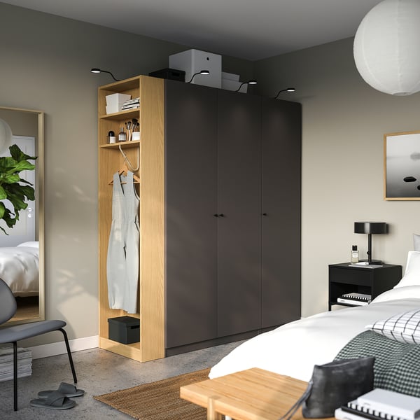 PAX Módulo terminal adicional, efecto roble, 20x58x201 cm