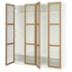 PAX / TONSTAD Combinación de clóset, blanco/chapa roble vidrio, 200x60x236 cm