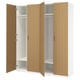 PAX / TONSTAD Combinación de clóset, blanco/chapa roble, 200x60x236 cm