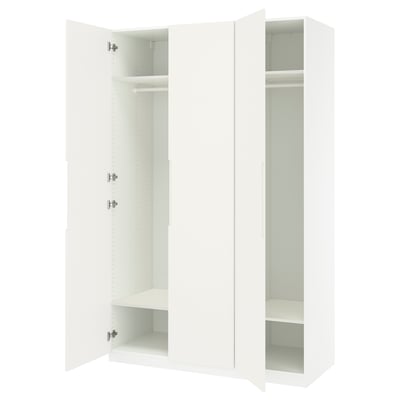 PAX / TONSTAD Combinación de clóset, blanco/hueso, 150x60x236 cm