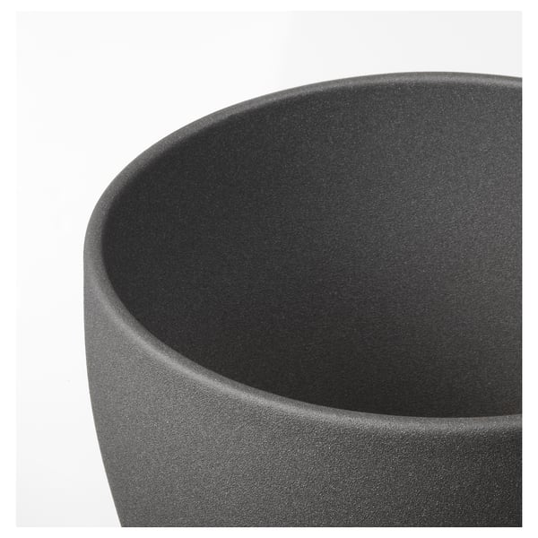PERSILLADE Maceta, gris oscuro, 19 cm