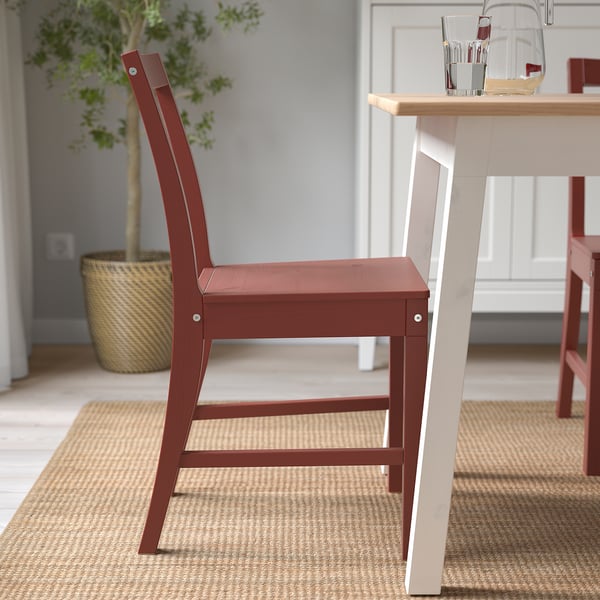 PINNTORP Silla, tinte rojo